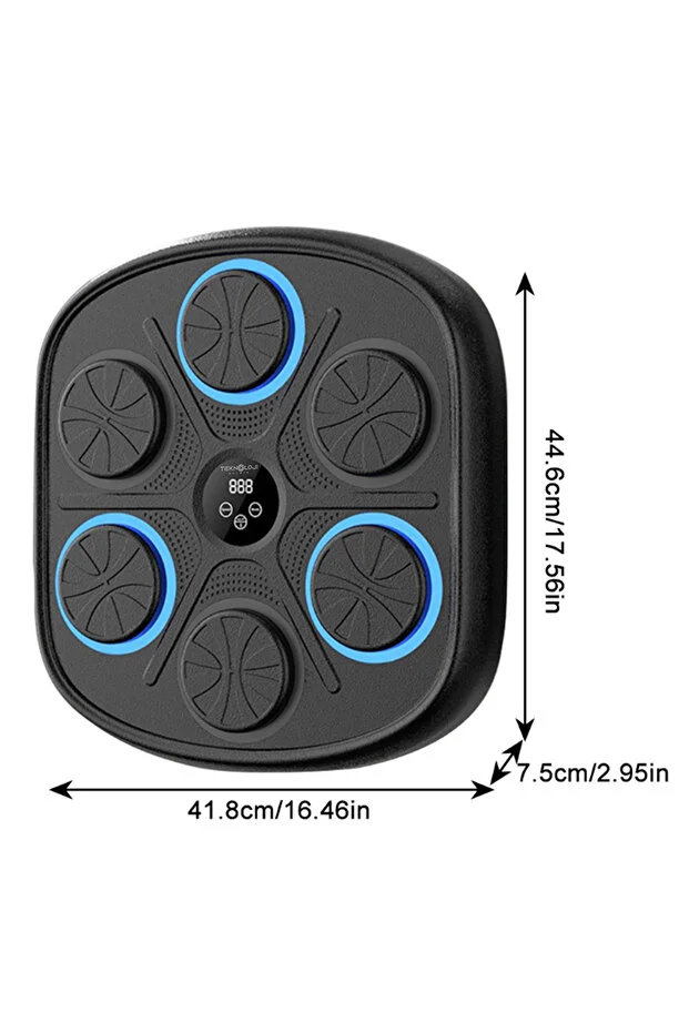 Boks Eğitim Makinesi Rgb Müzikli Bluetooth Hoparlör Genç Yetişkin Boks Egzersizi Eldiven Hediyeli